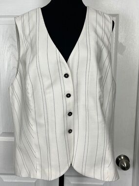 H&M Pinstripe Vest Size XL